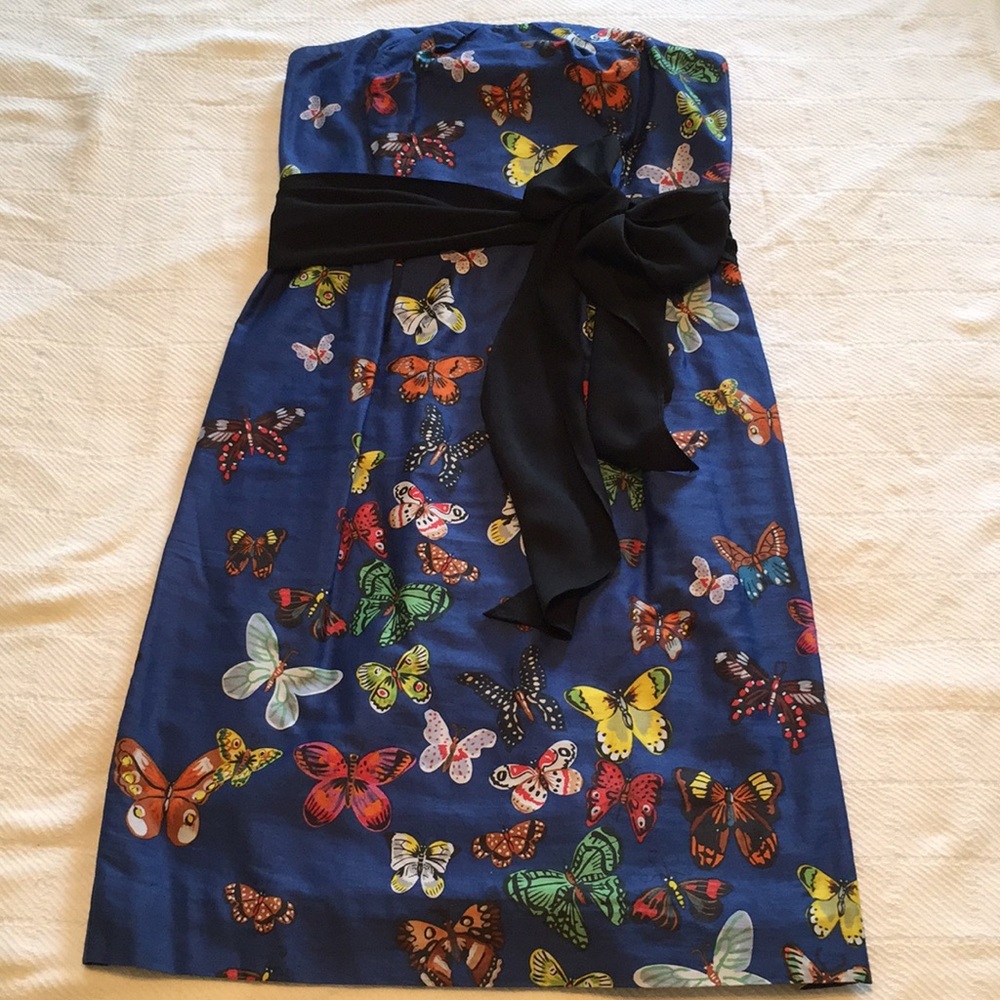 Nathalie Lete Paris strapless cotton dress